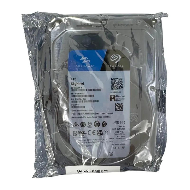 GV HD 4TB SEAGATE 3.5 SKYHAWK SATA 5900RPM 256MB 7/24 GUVENLIK ST4000VX016 (RESMI DIST GARANTILI)