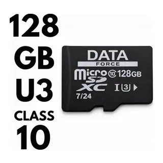 DATAFORCE 128GB U3/CL10 7/24 SURVEILLANCE 100/50MBS HAFIZA KARTI
