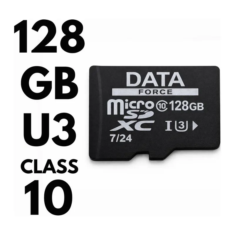 DATAFORCE 128GB U3/CL10 7/24 SURVEILLANCE 100/50MBS HAFIZA KARTI