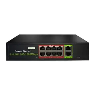 URANIUM POE-G8002-96W 8 PORT GIGABIT + 2 PORT GIGABIT RJ45 UPLINK POE SWITCH (REALTEK CHIPSET)