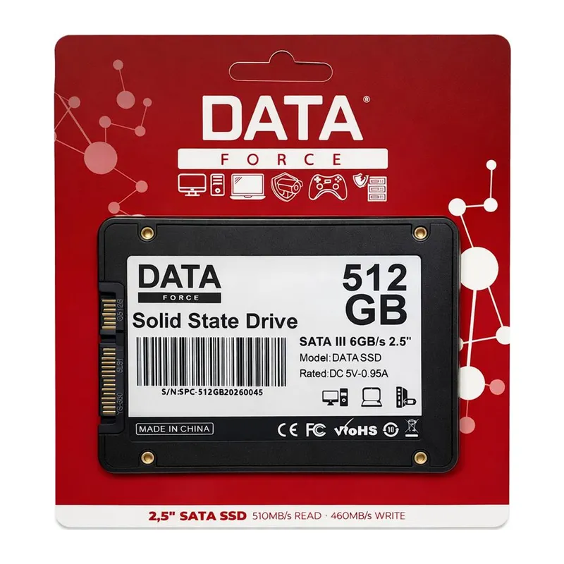 DATAFORCE 512GB SATA3 SSD HARDDİSK