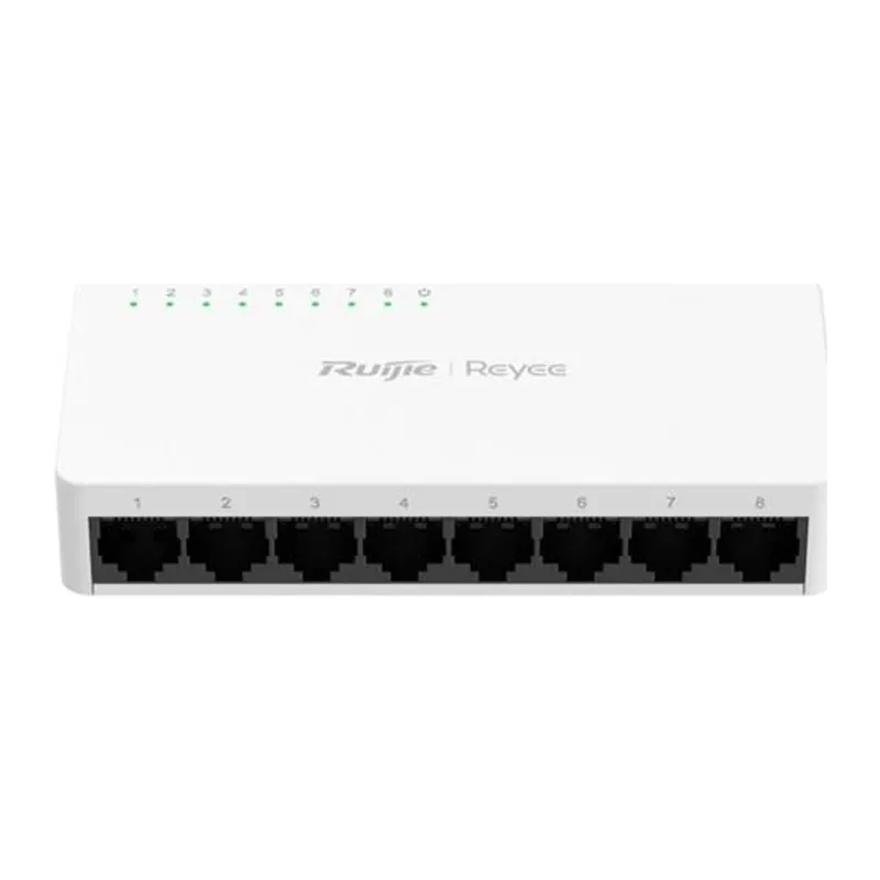 REYEE RG-ES08G-L 8 PORT 10/100/1000 GİGABİT, TAK ÇALIŞTIR SWİTCH, PLASTİK KASA