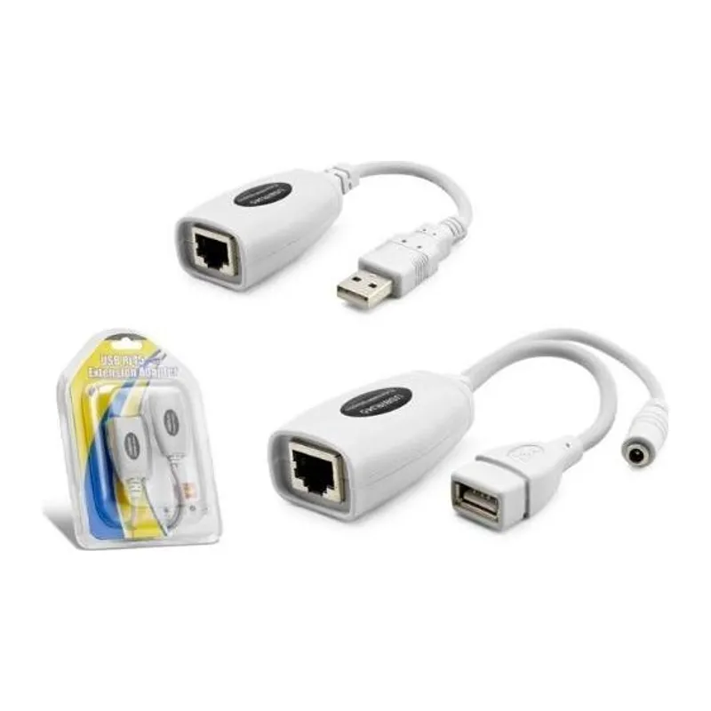 HADRON HDX5064 USB RJ45 KABLOLU UZATICI SETİ 60 M - BEYAZ