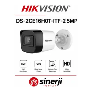 HİKVİSİON DS-2CE16H0T-ITF-2 5MP 2.8 MM SABİT LENSLİ IR BULLET KAMERA