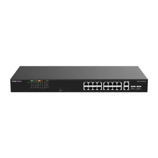 REYEE RG-ES118FGS-LP 18 PORT 10/100 FAST ETHERNET, TAK ÇALIŞTIR SWITCH, 2 GIGABIT COMBO, 16 PORT POE+ (120W)