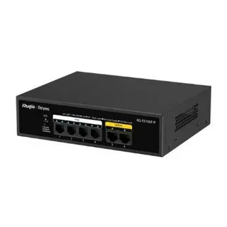 REYEE RG-ES106F-P 6 PORTLU, 10/100 FAST ETHERNET, TAK ÇALIŞTIR SWITCH, 2 FAST ETHERNET UPLINK, 4 PORT POE+ (54W)