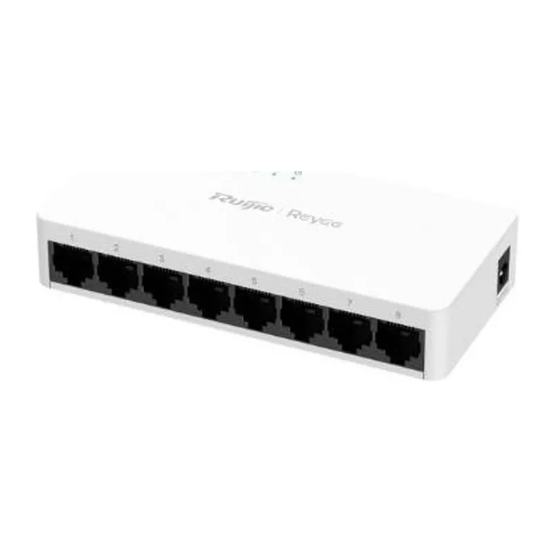 REYEE RG-ES08F 8 PORT 10/100 FAST ETHERNET, TAK ÇALIŞTIR SWITCH, PLASTİK KASA