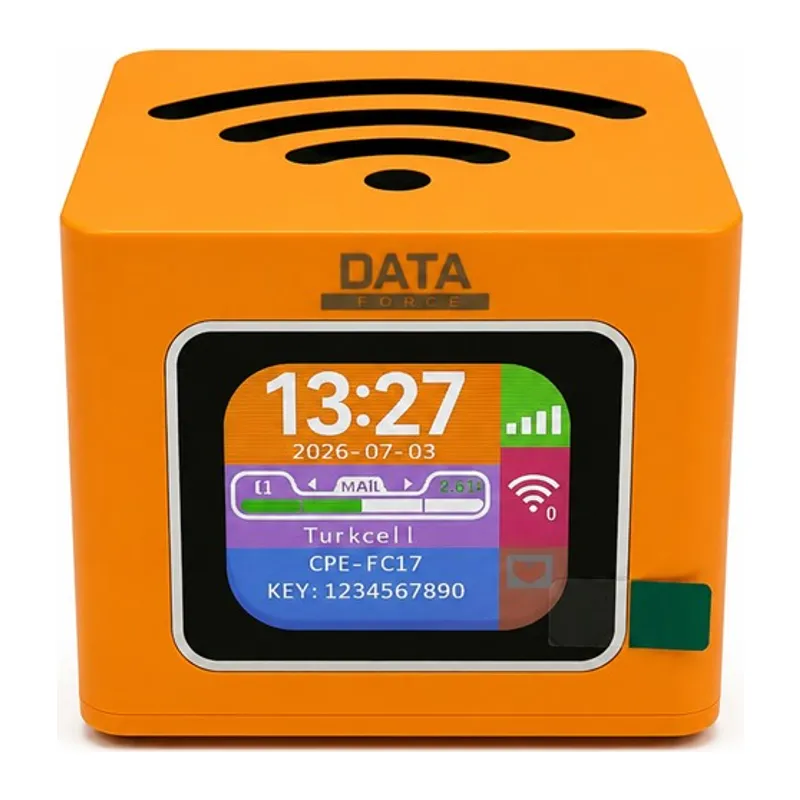 DATAFORCE Q51 4G LTE WİFİ6 3000 MAH TAŞINABİLİR KÜP ROUTER