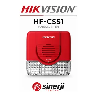 HİKVİSİON HF-CSS1 KONVANSİYONEL FLAŞÖRLÜ YANGIN ALARM SİRENİ