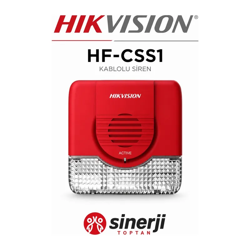 HİKVİSİON HF-CSS1 KONVANSİYONEL FLAŞÖRLÜ YANGIN ALARM SİRENİ