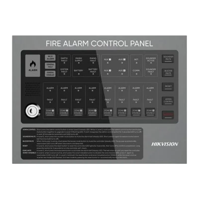 HİKVİSİON HF-C108 8 BÖLGELİ KONVANSİYONEL YANGIN ALARM PANELİ