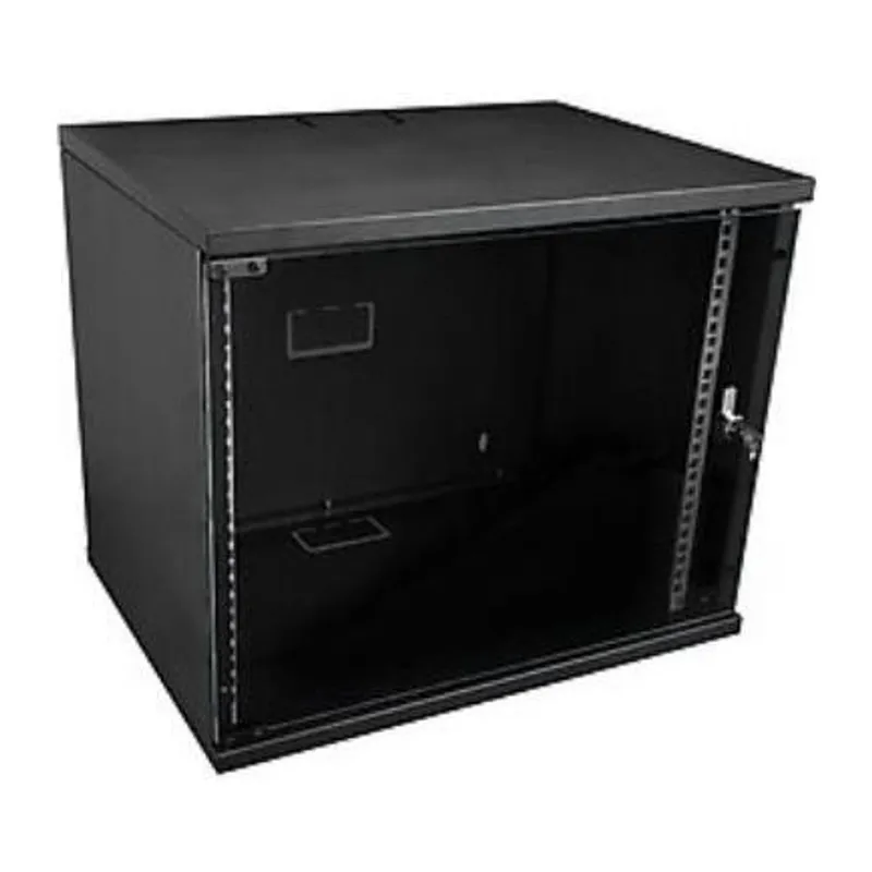 RACKSİS SOHO SERİSİ 7U 520X400 TAMPERLİ CAM KAPAKLI SİYAH KABİNET