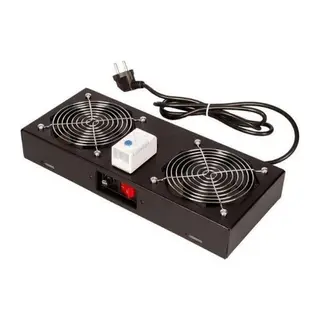 RACKSİS 2 Lİ FAN GRUBU BİLYASIZ TERMOSTATLI RAL 9005 SİYAH