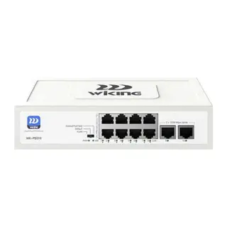 WİKİNG WK-PS310 8GE POE + 2GE UPLINK 75W 8 PORT GİGABİT POE SWİTCH