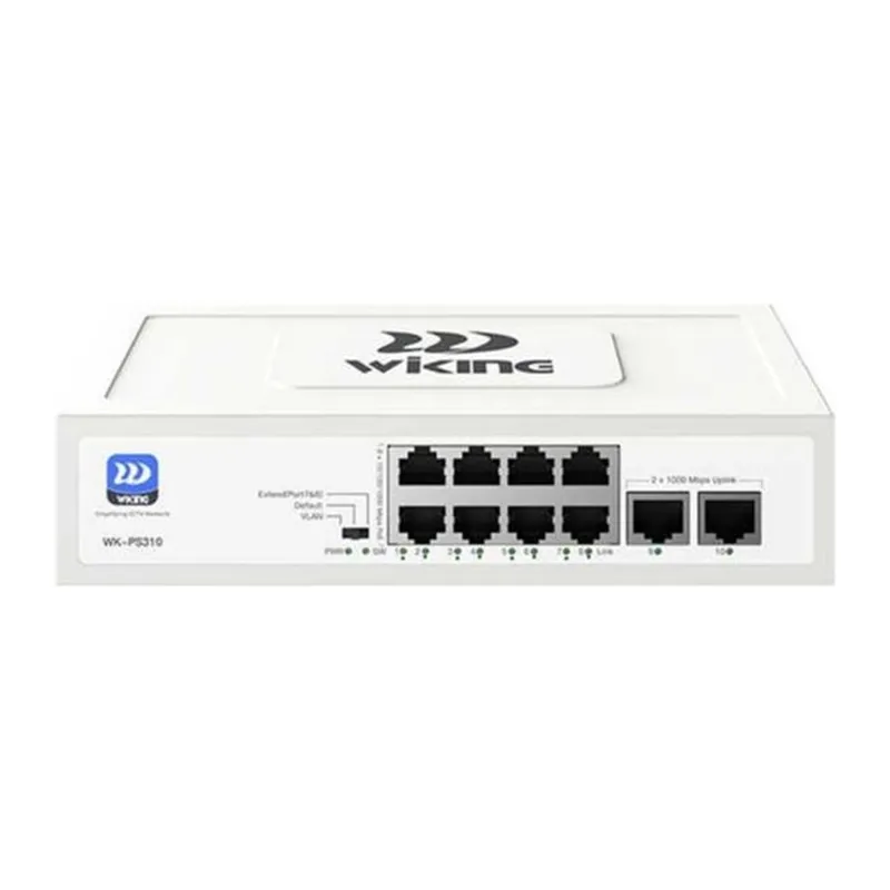 WİKİNG WK-PS310 8GE POE + 2GE UPLINK 75W 8 PORT GİGABİT POE SWİTCH
