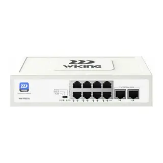 WİKİNG WK-PS210 V2 8FE POE + 2FE UPLINK 8 PORT MEGABİT POE SWİTCH