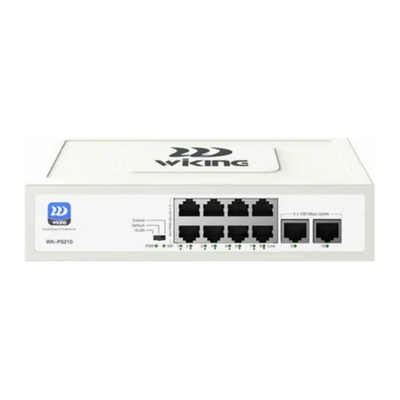 WİKİNG WK-PS210 V2 8FE POE + 2FE UPLINK 8 PORT MEGABİT POE SWİTCH