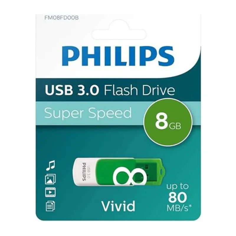 PHILIPS USB 3.0 8GB VIVID BAHAR YEŞILI