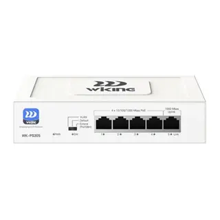 WİKİNG WK-PS305 4GE POE + 1GE UPLINK 55W POE SWİTCH