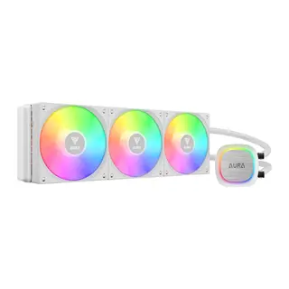GAMDIAS AURA GL360 V2 WH, White Edition, 360mm, RGB, 3 Fanlı, CPU Sıvı Soğutma