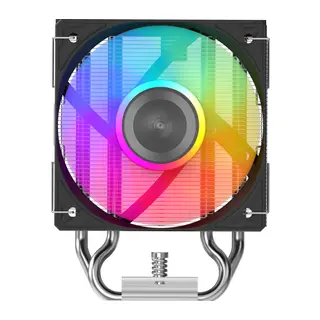 SAMA X40L, Black, 1x100mm ARGB Fan, Kule Tipi Hava Soğutma, 4 adet Gelişmiş Kompozit Isı Borusu, CPU Fan (AMD ve INTEL Tüm işlemciler ile uyumlu)