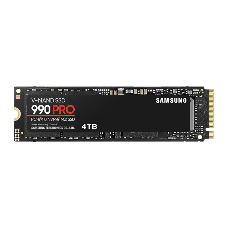 SAMSUNG MZ-V9P4T0BW, 990 PRO, 4TB, 7450/6900, Gen4, NVMe PCIe M.2 2280, SSD (Türkiye Distribütörü Garantili)