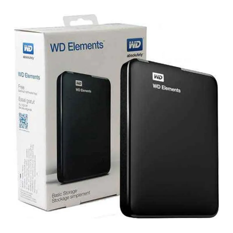 WD WDBU6Y0020BBK-WESN, Elements, 2TB, 2.5", USB3.0, Taşınabilir, Harici HDD, Siyah (Türkiye Distribütörü Garantili)