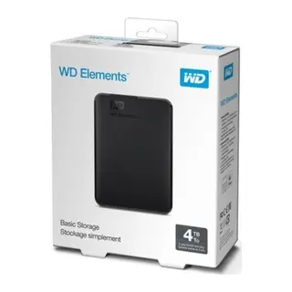WD WDBU6Y0040BBK-WESN, Elements, 4TB, 2.5", USB3.0, Taşınabilir, Harici HDD, Siyah (Türkiye Distribütörü Garantili)