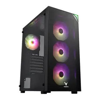 VENTO VG4200S, 750W, 80 Plus, Siyah, Temperli Cam, RGB, ATX, Tower, GAMING KASA