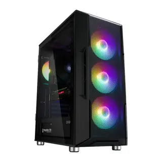 ZALMAN I3 NEO BLACK, MegaMax, 700W 80+, Mesh Panel, Tempered Glass, 4x120mm RGB Fan, ATX GAMING KASA