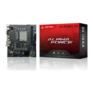 ARKTEK ALPHA FORCE, AK-B760M EG, 2xDDR5, 2x M.2, D-SUB, HDMI, DP, 12-13.14.Nesil, LGA1700 Soket, Anakart