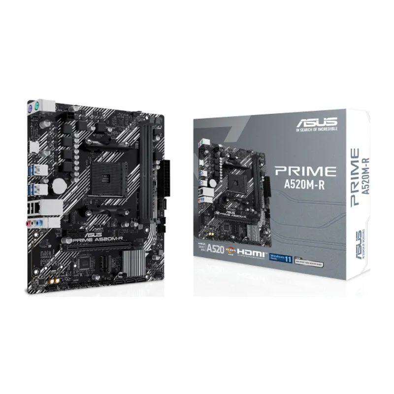 ASUS PRIME A520M-R, 2xDDR4, 1x M.2, HDMI, AM4 Soket Anakart
