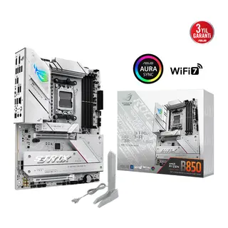 ASUS ROG STRIX B850-A GAMING WIFI7 NEO, 4xDDR5, 4xM.2, HDMI, DP, Type-C, PCIe 5.0, Wi-Fi 7, Bluetooth v5.4, AM5 Soket GAMING Anakart