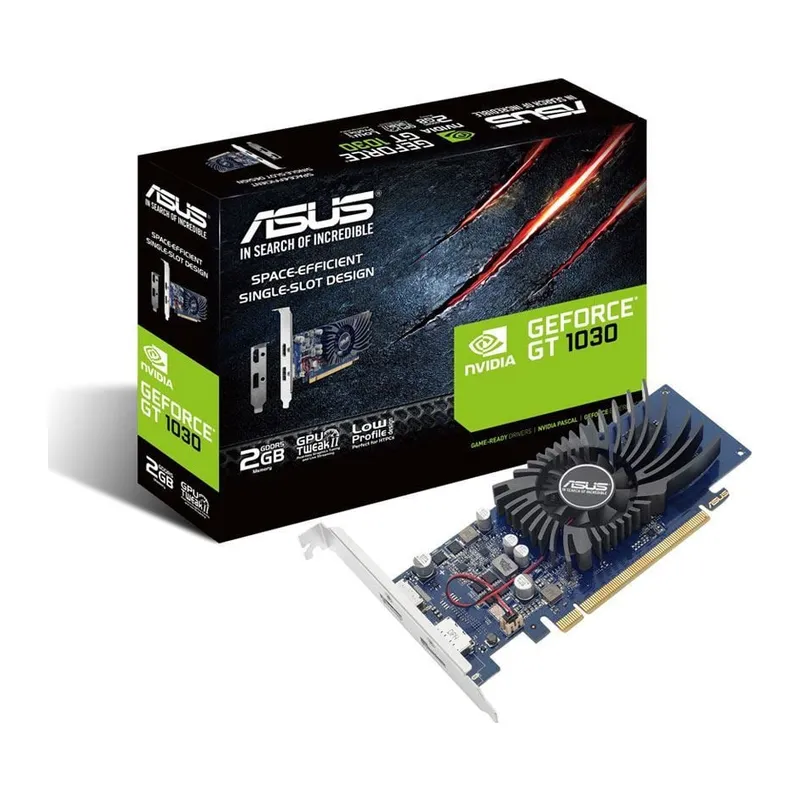 ASUS GT1030-2G-BRK, 2Gb, GDDR5, 64Bit, 1xHDMI, 1xDP, GAMING Ekran Kartı