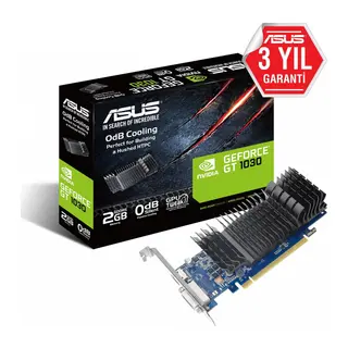 ASUS GT1030-SL-2G-BRK, 2Gb, GDDR5, 64Bit, 1xDVI, 1xHDMI, GAMING Ekran Kartı