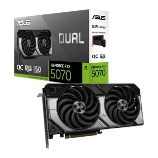 ASUS DUAL RTX5070-O12G, 12Gb, 192Bit, GDDR7, 1xHDMI, 3xDP GAMING Ekran Kartı