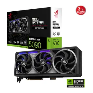 ASUS ROG-ASTRAL-RTX5090-O32G-BTF-GAMING, 32Gb, 512Bit, GDDR7, 2xHDMI, 3xDP GAMING Ekran Kartı