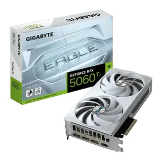 GIGABYTE GV-N506TEAGLE OC ICE-16GD, RTX5060TI, EAGLE OC ICE, 16Gb, GDDR7, 128BIT, 2 Fanlı, 1xHDMI, 3xDP, GAMING Ekran KARTI
