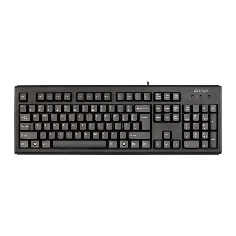 A4 TECH KM-720, Siyah, USB Kablolu, Türkçe Q, Multimedya KLAVYE