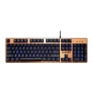 GAMDIAS AURA GK1, USB Kablolu, İngilizce, Rainbow Backlight, Red Mekanik Switch, Bronz Edition, Gaming Klavye