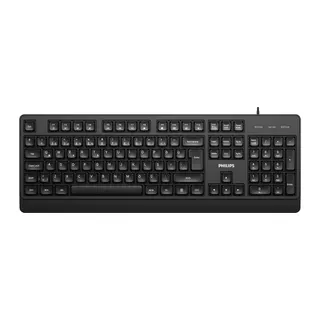 PHILIPS SPK6247B, USB Kablolu, Türkçe Q, Multimedya Klavye (Siyah)