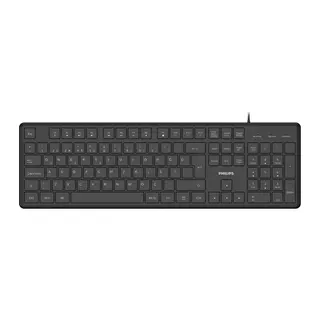 PHILIPS SPK6248B, USB Kablolu, Türkçe Q, Multimedya Klavye (Siyah)