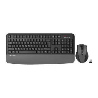A4 TECH FG2500S PLUS, Gri, FSTYLER, 2.4Ghz Kablosuz, Türkçe Q, M.Medya Klavye Mouse Set