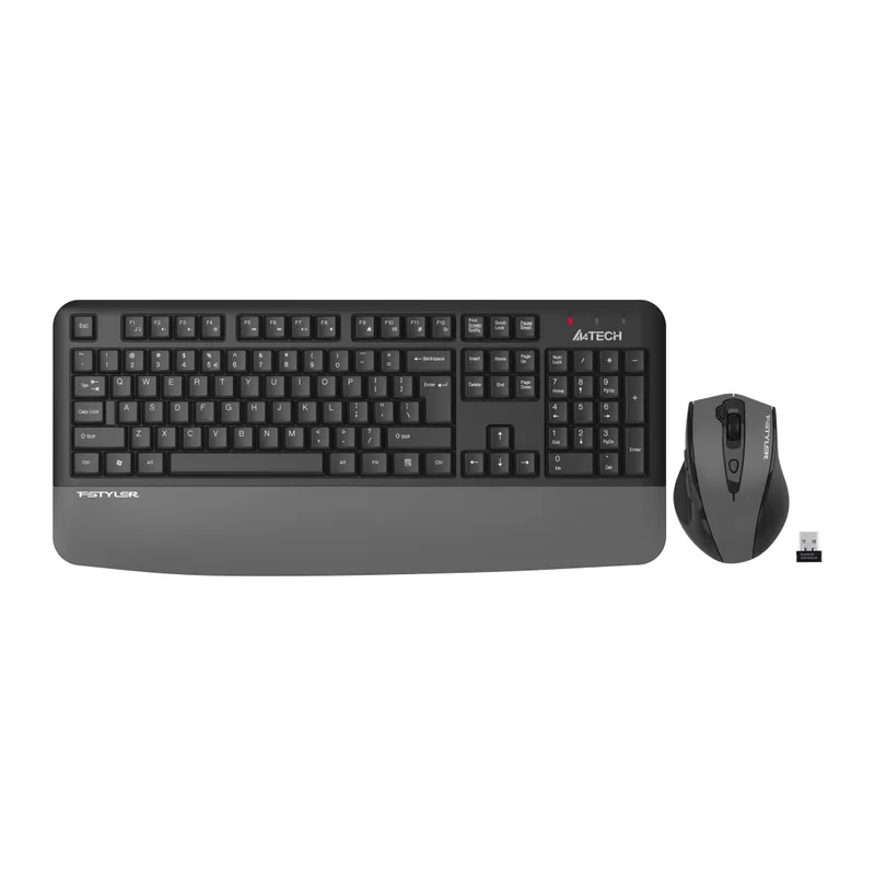 A4 TECH FG2500S PLUS, Gri, FSTYLER, 2.4Ghz Kablosuz, Türkçe Q, M.Medya Klavye Mouse Set