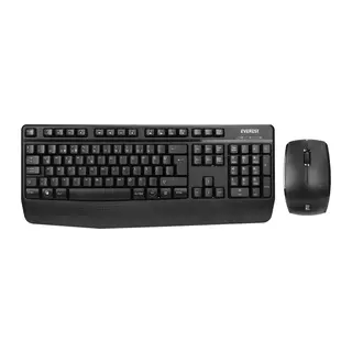 EVEREST KM-3335, Siyah, 2.4Ghz Kablosuz, Türkçe Q, Multimedya, Klavye Mouse Set