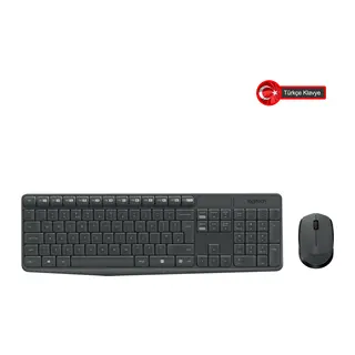 LOGITECH MK235, 920-007925, Kablosuz, Türkçe Q, Klavye Mouse Set