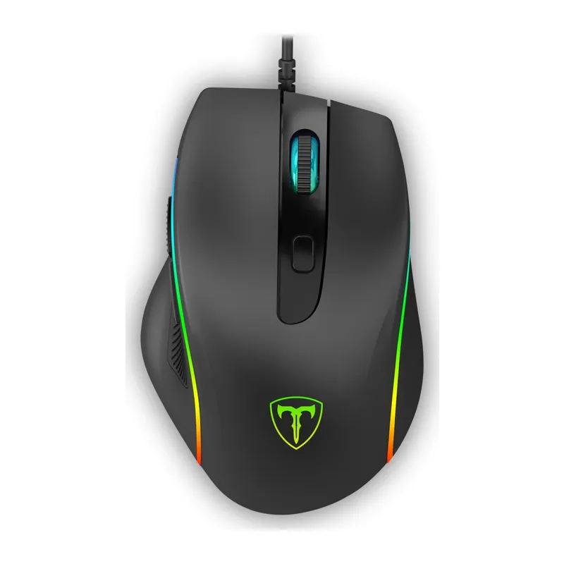T-DAGGER T-TGM108, Recruit 2, RGB Backlight, 6 Buton, USB Kablolu, 3200DPI, Gaming Mouse