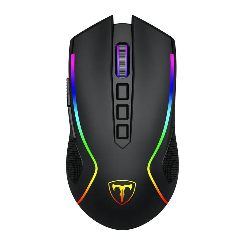 T-DAGGER T-TGM209-WL, Darkangel Wireless, Programlanabilir RGB Backlight, 8 Buton, USB Kablolu, WiFi 2.4Ghz, Bluetooth, 12.80DPI, Gaming Mouse