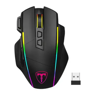 T-DAGGER TM330, Roadmaster Wireless, Programlanabilir RGB Backlight, 8 Buton, USB Kablolu, WiFi 2.4Ghz, Bluetooth, 16.00DPI, Gaming Mouse