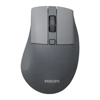 PHILIPS SPK7528G, SESSİZ, Gri, USB Nano 2,4Gh ve Bluetooth Kablosuz, 1600dpi, Optic, 3 Tuşlu, Ergonamik, Sessiz Click, Mouse